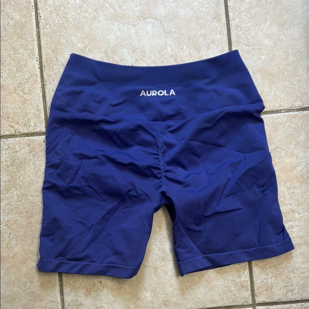 AURORA Blue Biker Shorts